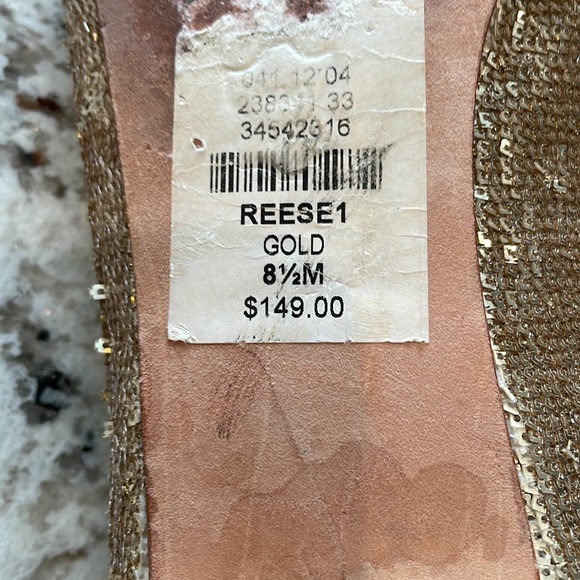 Talbots Ballet Flats Reese 1 Gold Leather Bottom Slip On Shoes Size 8.5M - Picture 9 of 11